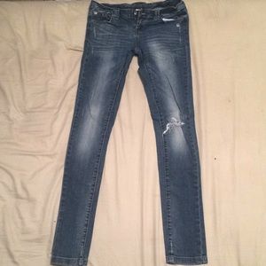 Blue Asphalt Skinny Jeans